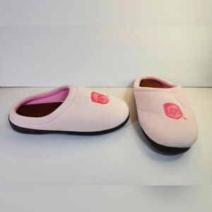 UPS LOGO Pink Velour Cushion Comfort Rubber Sole House Shoes Slippers S XL NWOB